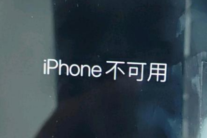 临海苹果服务网点分享锁屏界面显示“iPhone 不可用”如何解决 